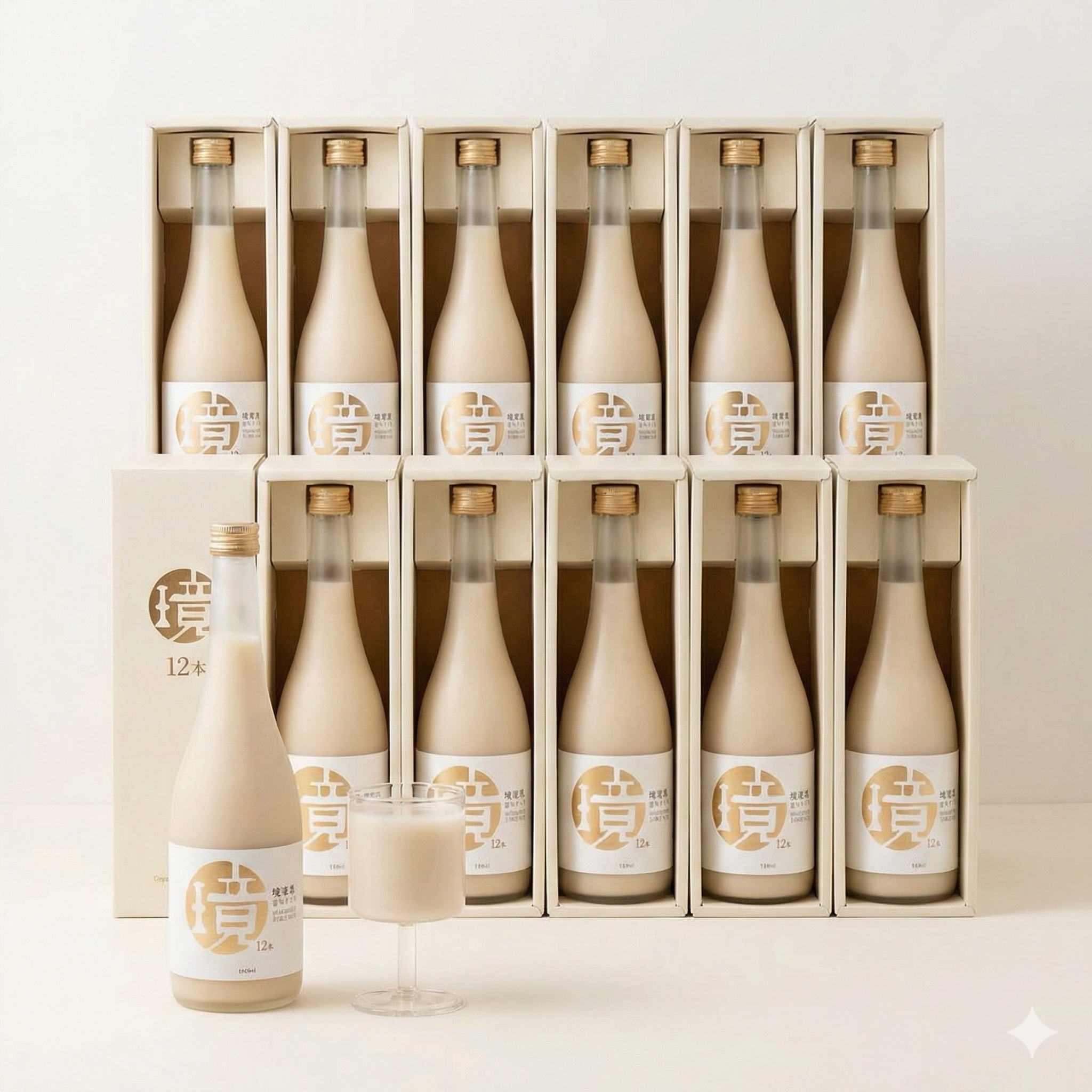 ソン・シギョン監修 | 韓国プレミアム生マッコリ「璄濁酒」12度 12本セット （ギョンタクジュ 500ml x 12本）