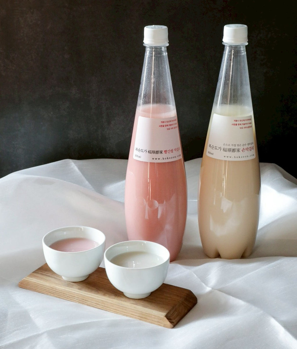 高級マッコリ12本セット 福順都家紅白マッコリ（白・ピンク 各935ml）【韓国 ボクソンドガ】