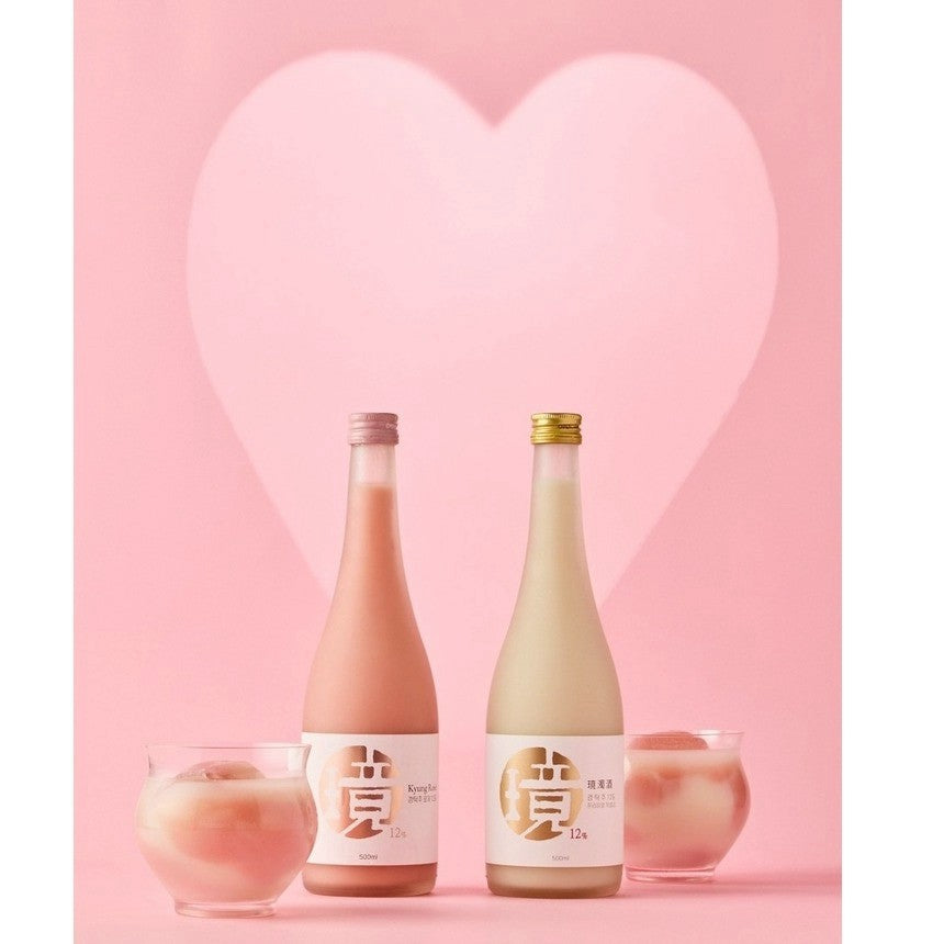 ソンシギョン監修 | 韓国プレミアム生マッコリ「璄濁酒」12度 紅白セット（ギョンダクシュ オリジナル・ロゼ 各 500ml）