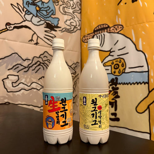 極旨生マッコリ 善山ウェングギグ 韓国で話題のへたかわ飲み比べセット（6度&12度 各750ml）
