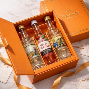 定番人気ウォッカ|Van Gogh VODKA（ヴァンゴッホ）ミニ3本ギフトセット（各50ml）